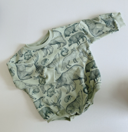 Sweater Romper Bosdieren Maat 86