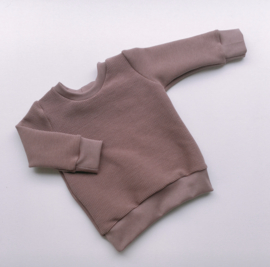 Sweater rib old mauve