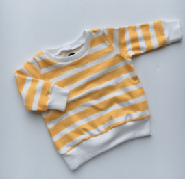 Sweater Stripes Oker Maat 62