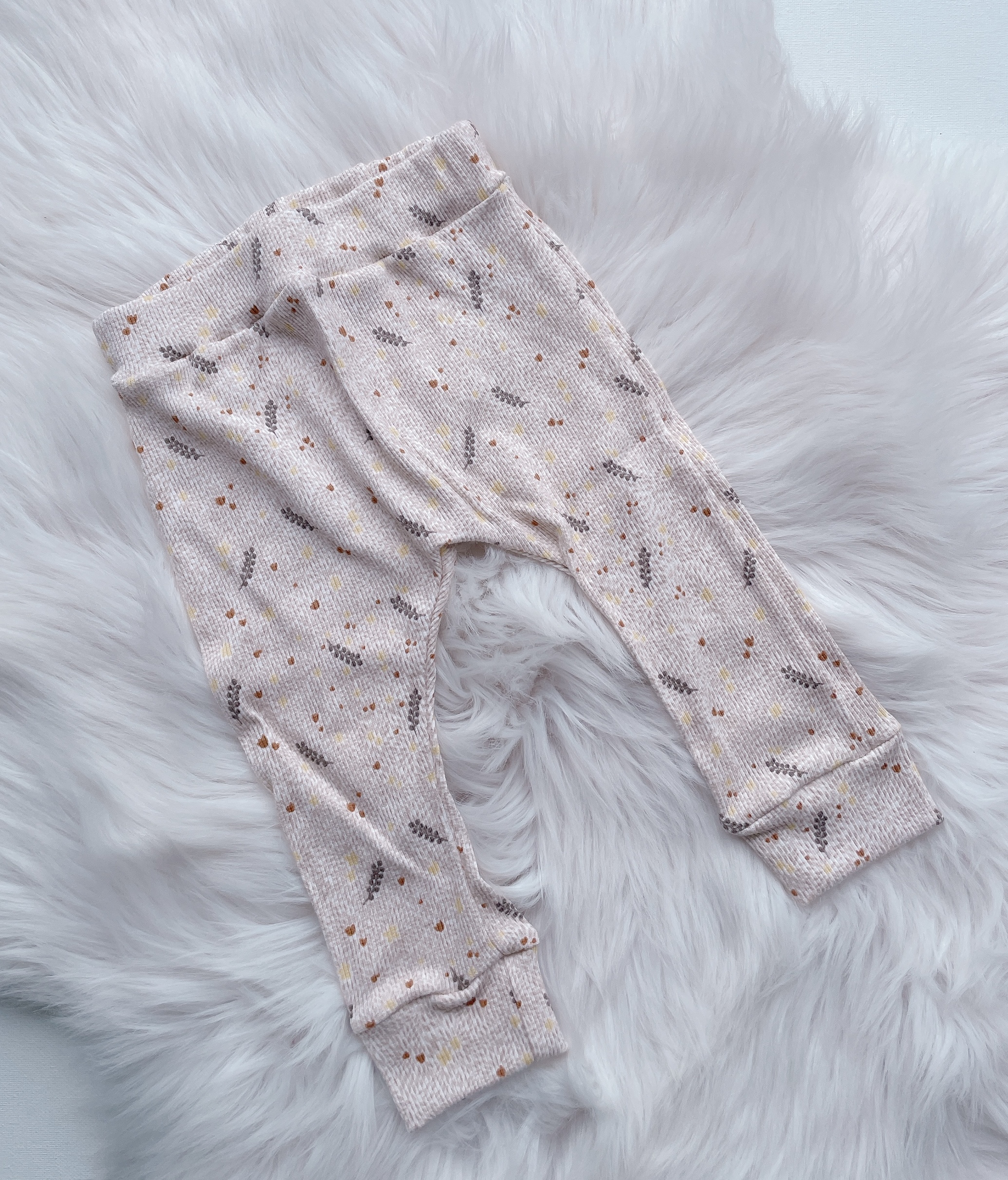 Harembroekje beige met print