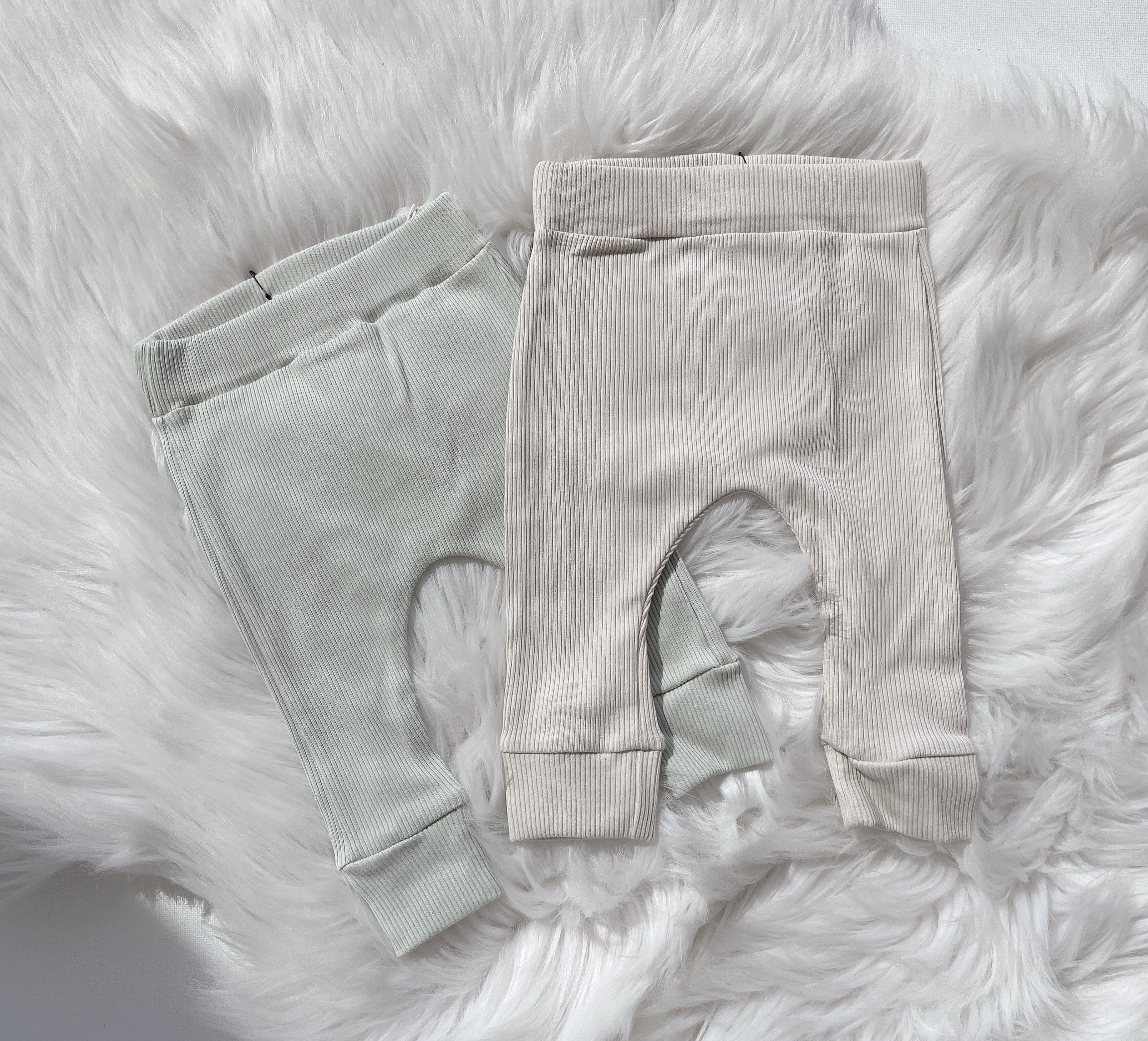 Harembroekje rib beige