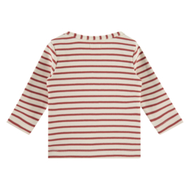 Longsleeve stripes roest - enkel nog maat 68