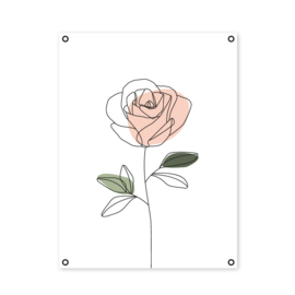 TUINPOSTER bloemen - roos, 60x80 cm