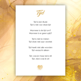 'Tijd' gedicht - A5