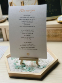 'Elke Morgen' gedicht - A5
