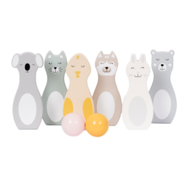 Houten dierenspel inclusief 2 ballen