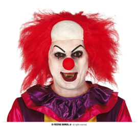 Scary clown pruik