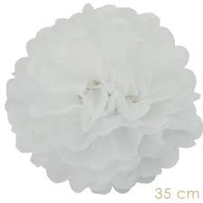 Pompon wit 3 stuk