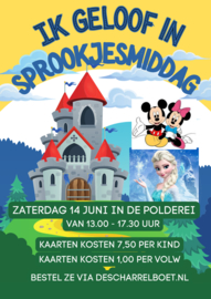 Ik geloof in Sprookjes middag kinderkaartje