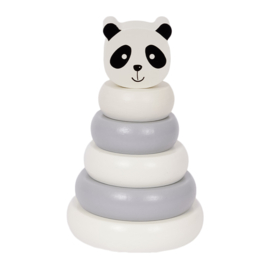 Houten stapeltoren panda