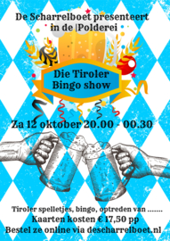 Die Tiroler Bingo Show zaterdag 12 oktober