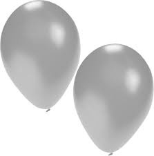 Ballon zilver 10st