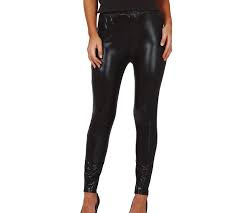 Legging metallic zwart maat m