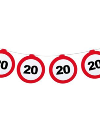 Verkeersbord slinger 20 10 mtr