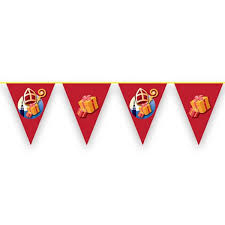 Vlaggenlijn sinterklaas  10 mtr plastic