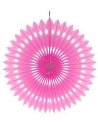 papieren waaier roze groot