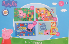 Peppa pig 4 in 1 puzzel