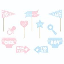 Gender reveal party props