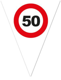 Verkeersbord vlag 50 5 mtr