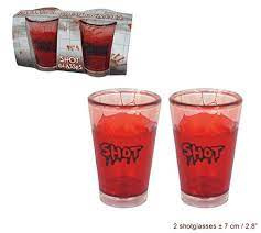 Shotglaasjes Halloween bloed 2st