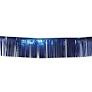 Folieslinger metallic blauw 3 mtr lang