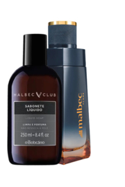 o Boticario, Malbec EDT Flame 100ml + Malbec Club Liquid Soap  250ml