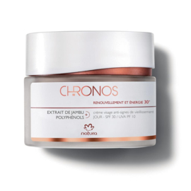 Natura, creme para o rosto 30+ dia antirrugas – chronos – 40ml