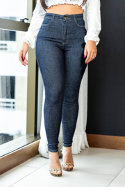 Mamacita, Calça Gringa Coração - Donkere Braziliaanse Jeans