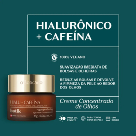 o Boticario, Botik - geconcentreerde crème voor de ogen, hyaluronzuur en cafeïne 15 g