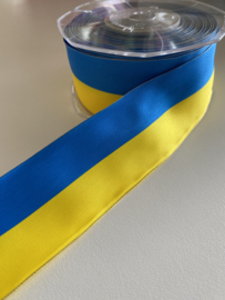 Oekraïne  vlag nylon lint per meter (40mm)