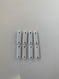 Gordijnloodjes per stuk wit (13 gram/40mm)