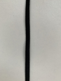 Zakje  4 mm mondkapjes elastiek zwart (5 meter)