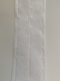 Vlieseline tailleband wit (plak en vouw om)  per meter (40mm)