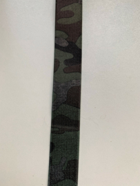 Camouflage elastiek per meter (25mm)