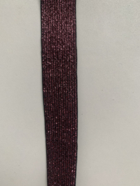 Lurex elastiek per meter (25mm)