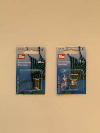 Prym zilverkleurige bikini sluitingen (15-20mm)