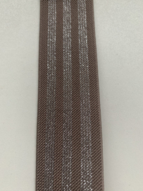 Sierelastiek per meter kleur/zilverlurex   (40mm)