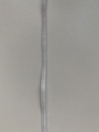 Zakje  4 mm mondkapjes elastiek wit  (5 meter)