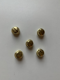 Belletjes per zakje van 5 stuks in zilver en goud  (20-32mm)