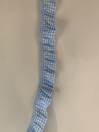 Rouche elastiek met ruitje per meter (25mm)