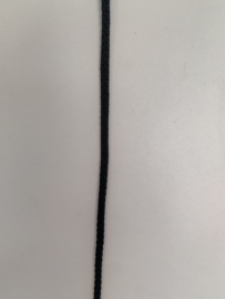 Nylon koord per meter zwart (5mm) 
