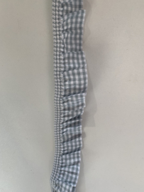 Rouche elastiek met ruitje per meter (25mm)