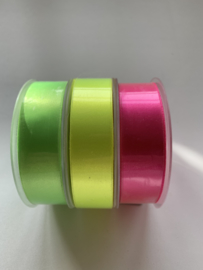 Satijn lint neon per meter (25mm)
