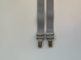 4-clips bretels smal grijs (25mm)
