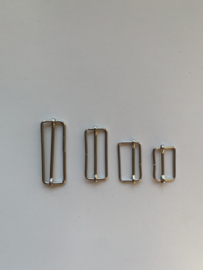 Schuifgespen zilverkleurig per stuk (25-50mm)