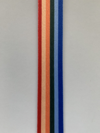 Tassenband Deco regenboog  per meter (40mm)