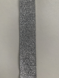 Lurex elastiek per meter (25mm)
