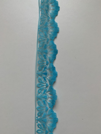 Nylon kant turquoise per meter (40mm)