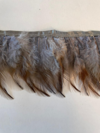 Verenband Grijs bruin tinten per meter (90mm)