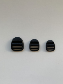 Rugzak gesp zwart (25-40mm)